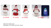 Acrylic Water Snow Globe Figure Snowman / Santa Claus SR - 133