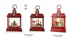 Acrylic Water Motion Light Santa Claus & Tree / Santa Claus & Reindeer / Tow Red Birds SJ - 21