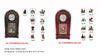 Acrylic Water Snow Globe Clock Santa Claus/Snowman SR - 111