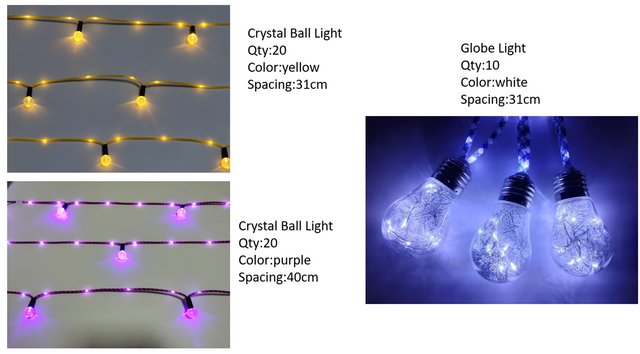 Woven rope lights+cap
