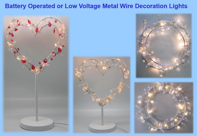 2D Metal wire decoration lights