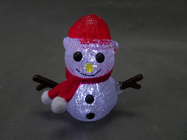 PS 3D Snowman Crystal lights