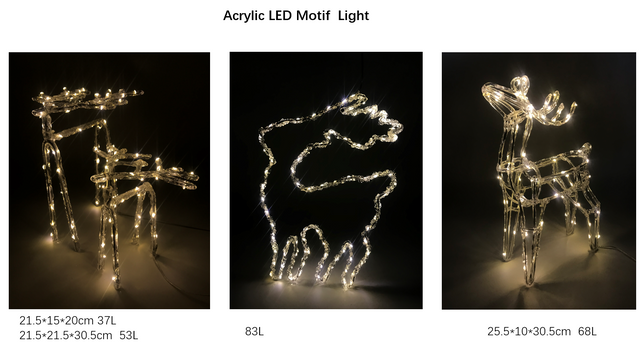 PS 3D Deer Crystal lights