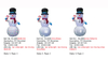 7FT Snowman Inflatable Lights