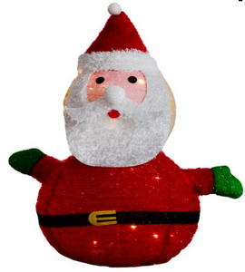 Fabric-wrap Santa collapsible lights