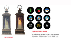 Indoor Decoration B/0 Assortment of Flame Candle + static proiecto- 33
