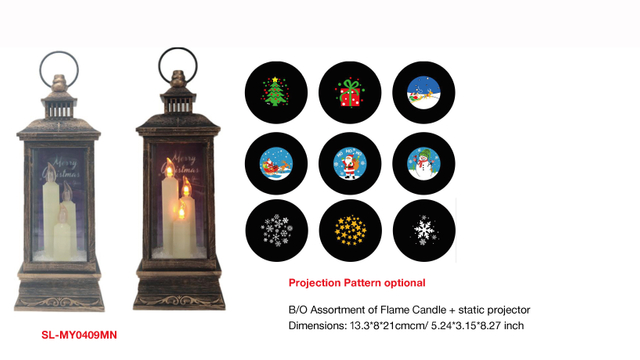 Indoor Decoration B/0 Assortment of Flame Candle + static proiecto- 33