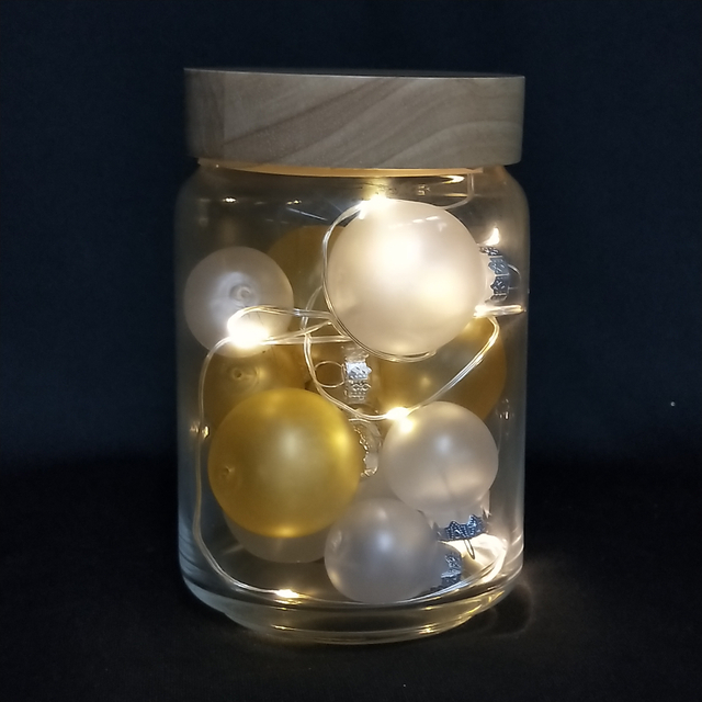 Glass pot+PET ball lights 