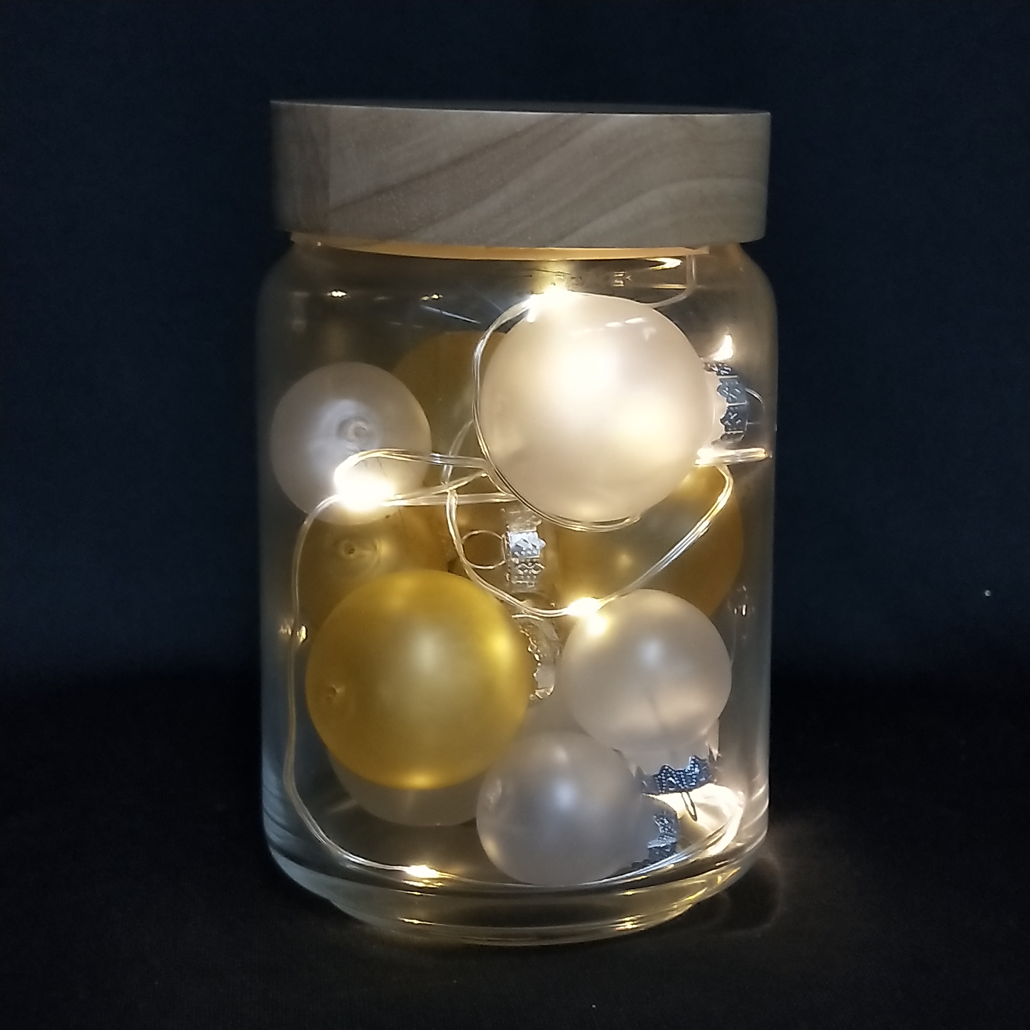Glass pot+PET ball lights 
