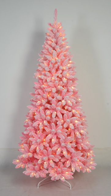 X'mas Pink color+flocking Ordinary Christmas tree Light - 26
