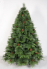 X'mas Green color Ordinary Christmas tree with pine cone - 1