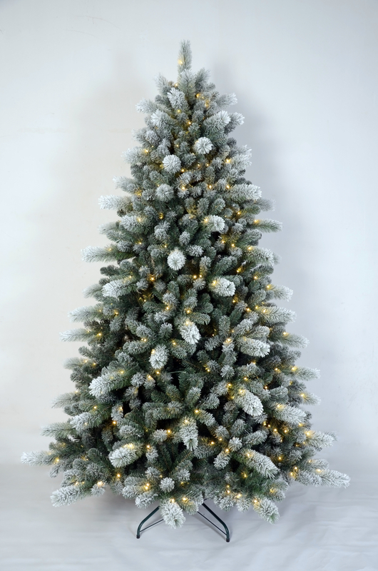 X'mas Green color+flocking Ordinary Christmas tree Light - 21