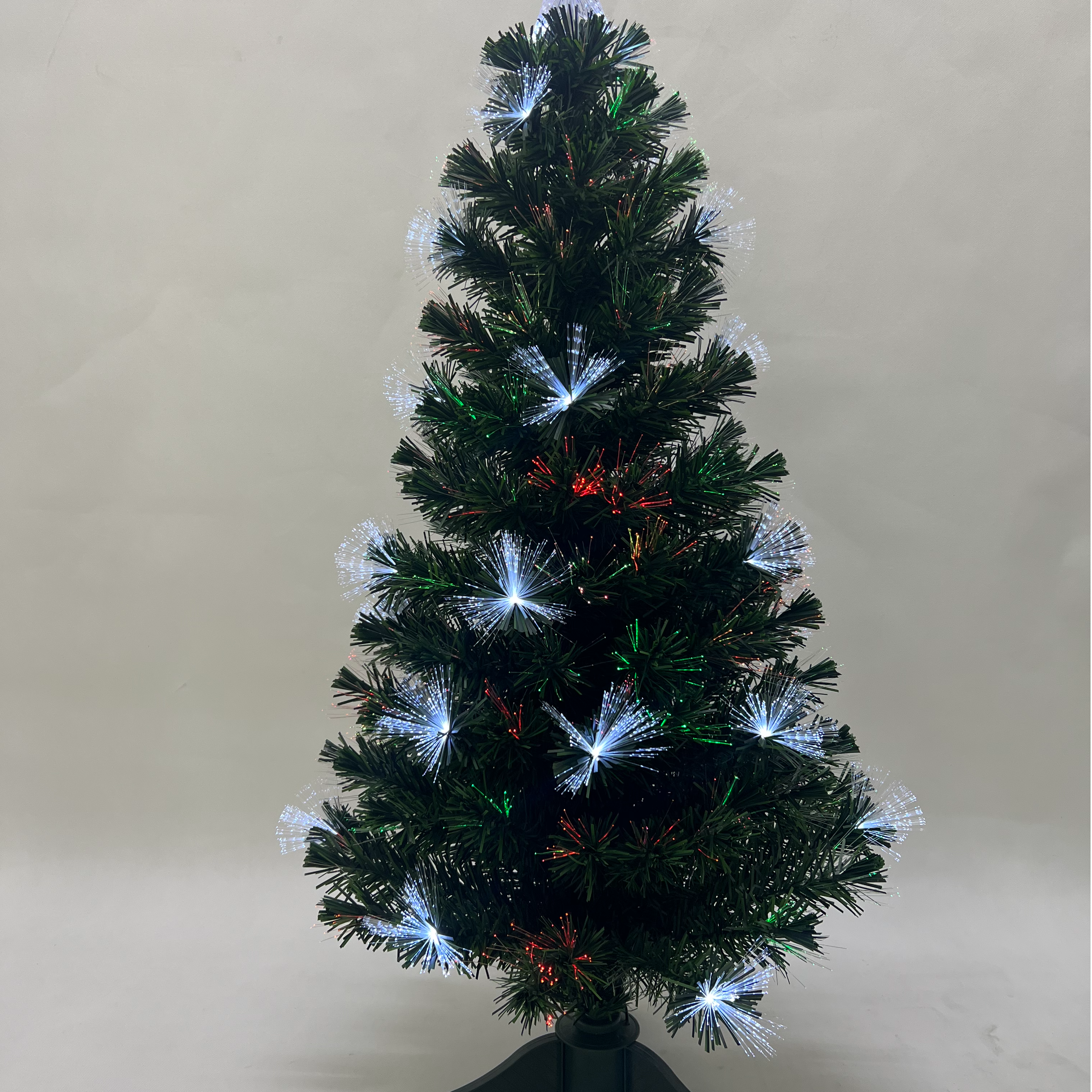 X'mas Green color Crystal Fiber tree Light with matel leg - 22