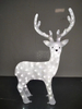 100cm tall white brushed standing deer-shaped lamp