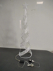 1.2m spiral tower warm white light; lights flash upwards along the spiral tree