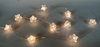 15-LED Transparent Cracked Star Twine Light String with Warm White Glow, USB-Powered 8-Mode Lighting, Elegant Decorative Lamp for Festive/Home Use
