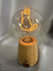 20cm Cone-Shaped Base LED Bulb with Adorable Cat-Shaped Light Topper, Type-C Rechargeable Design, Portable Decorative Lamp