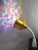 Golden USB Flexible Arm Voice-Controlled Mini Ambient Night Light with English Voice Commands - Adjustable Glow for Bedroom/Nursery/Decorative Lighting