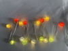 15-LED Colorful Cracked Bead Light String (RGBY), Warm Glow with USB 8-Mode Control, Vibrant Decorative Lamp for Parties & Home Ambiance