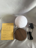 Dark Wood-Grain Base 10-Color Magnetic Levitation Full Moon Lamp - Natural ABS Log-Style Stand for Ethereal Ambient Lighting