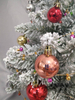 Cedar Hanging Ornament with Green Base for Christmas Tree