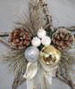 Pinecone Star Ornament for Gifts Golden 