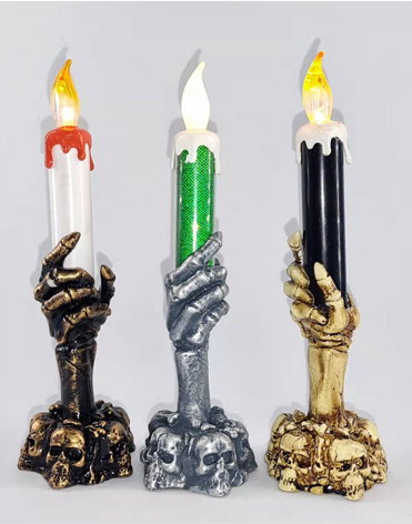 Acrylic Halloween bone candle light