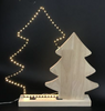 motif frame light with wooden star decor