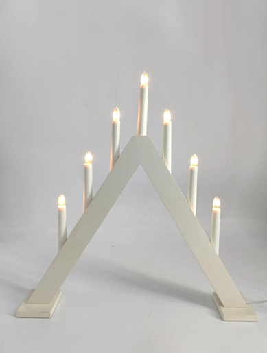 7 LEDs Wooden Candle Bridge Light 2