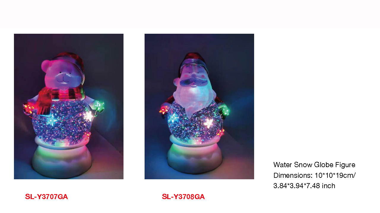 Acrylic Water Snow Globe Figure Bear / Santa Claus SR - 132