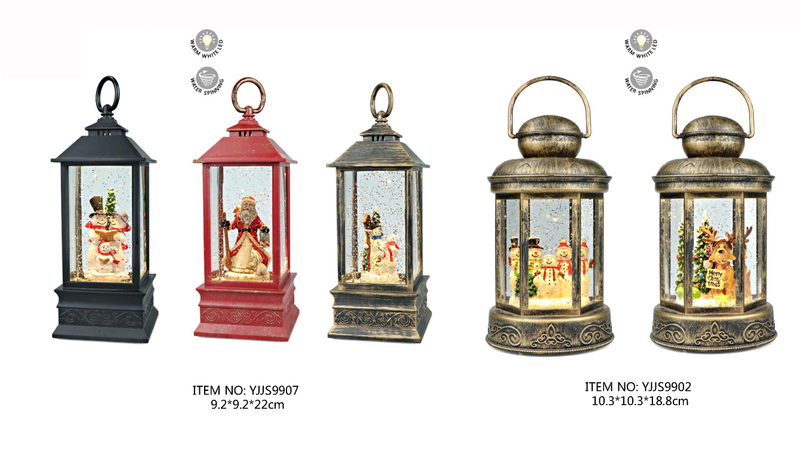 Acrylic Water spinning Light Snowmen / Santa Claus / Reindeer SJ - 13