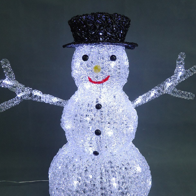PS 3D Snowman Crystal lights