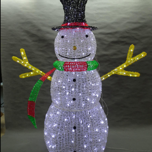 PS 3D Snowman Crystal lights