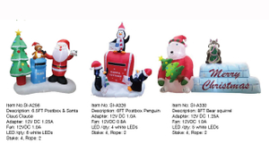  Postbox & Santa & Postbox Penguin & Bear squirrel Inflatable Lights