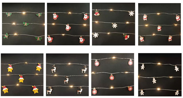 String lights+Cap (Wooden shape )11