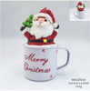 clay dough a cup of Santa Claus hold up a tree- 27