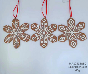 clay dough snowflake- 36