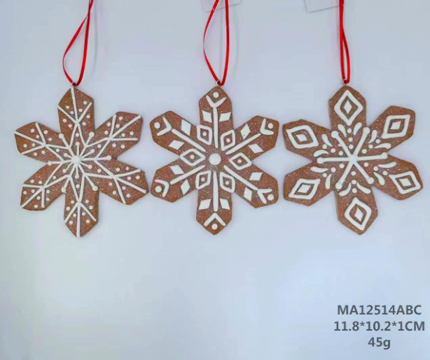 clay dough snowflake- 36