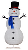Fabric-wrap snowman collapsible lights