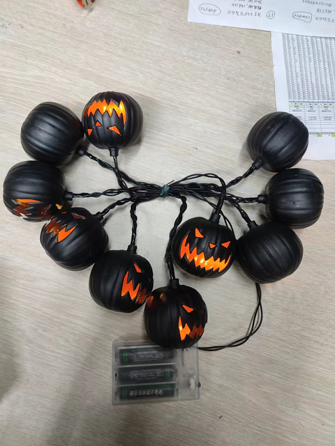 Halloween Pumpkin（Set of 10) Lights