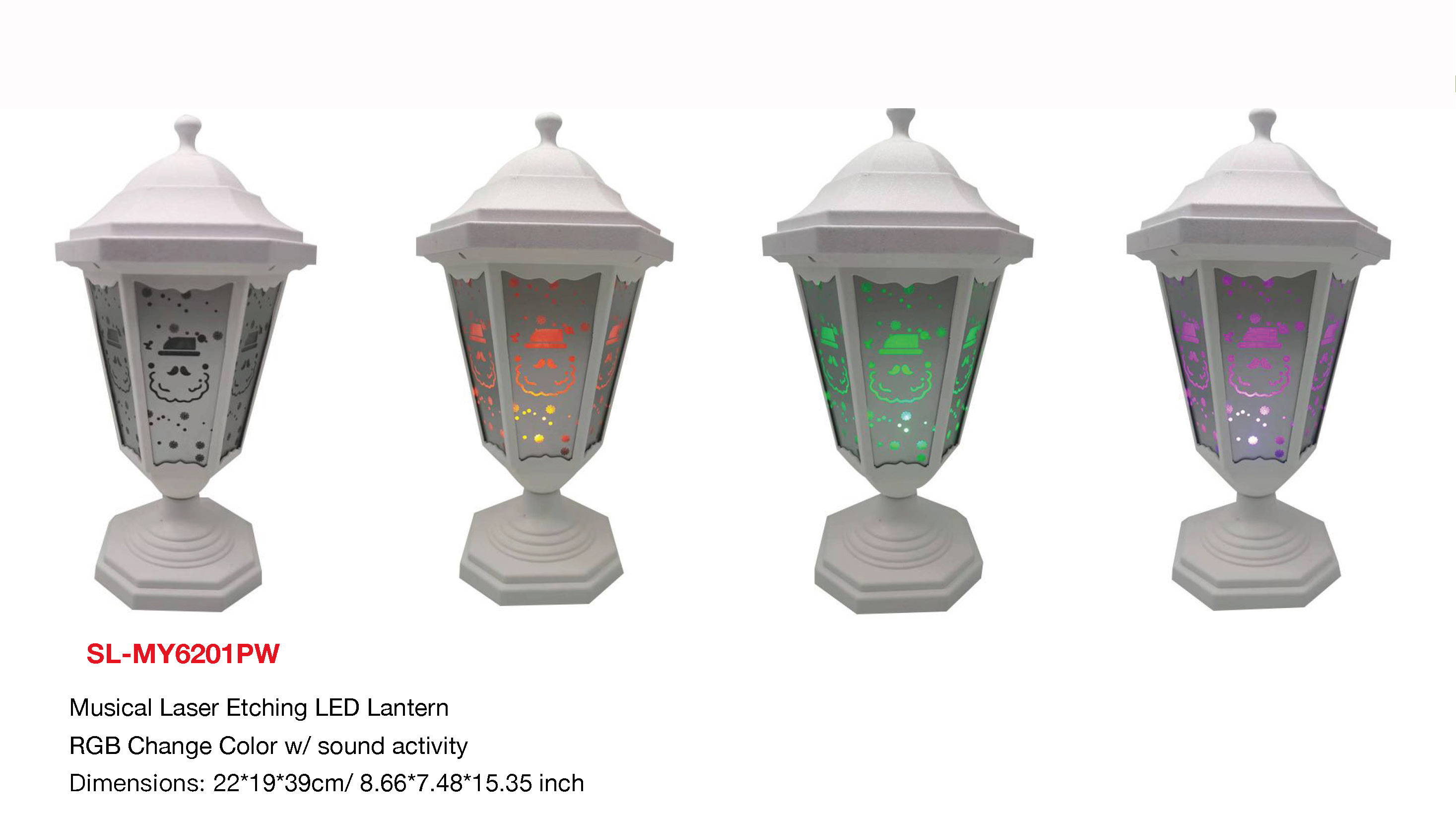 Indoor Decoration MusicalLaser Etchina LED lantern- 24