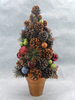 X'mas Green Mini Tree with with basin +Magic color ball/pine cone/leaf- 3