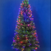 X'mas Green color Crystal Fiber tree Light with matel leg - 24