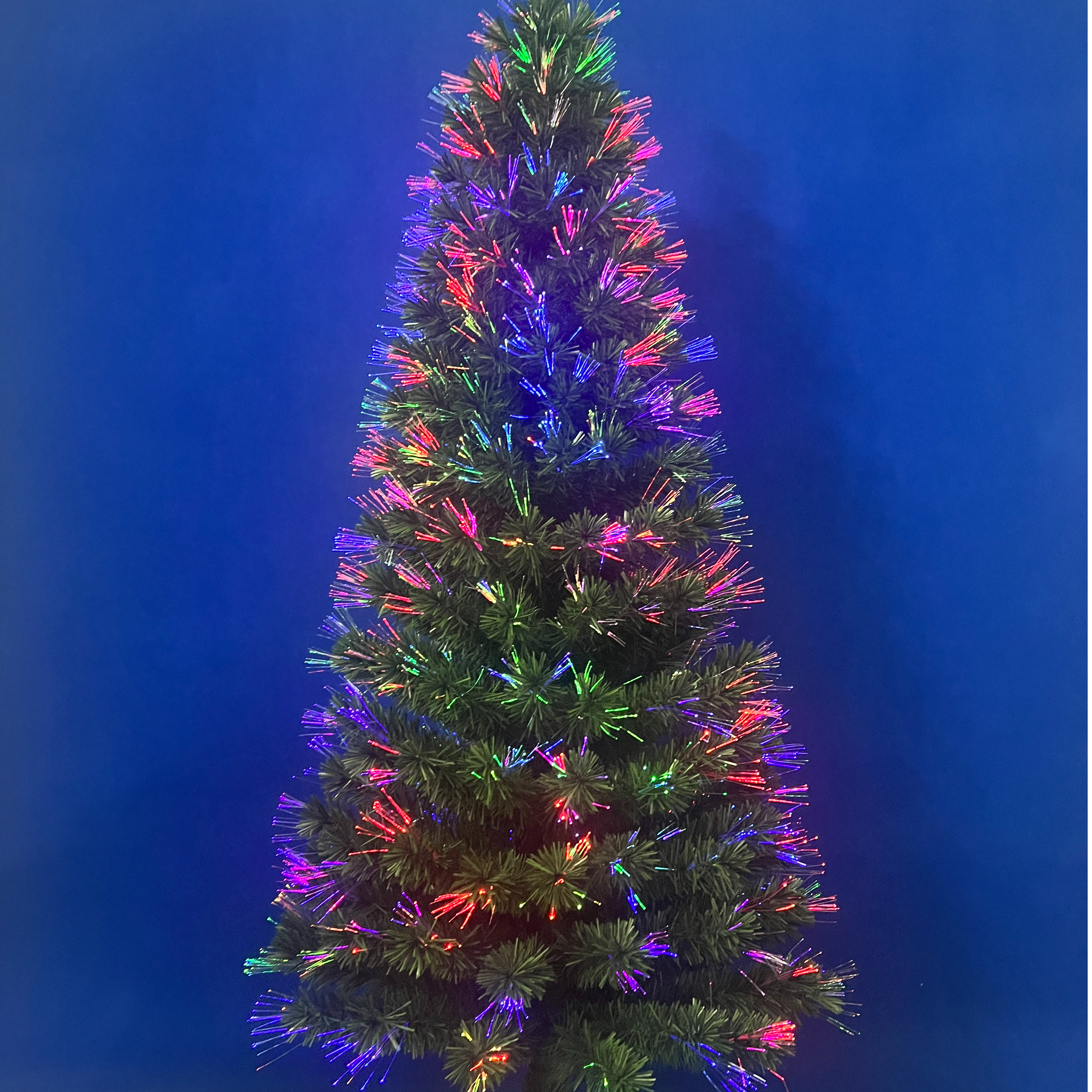 X'mas Green color Crystal Fiber tree Light with matel leg - 24