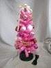 Pink 35cm rotating mini Christmas tree