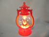 Santa Claus-Themed Mini Lantern Table Decor (8×6×13cm), Button Cell Battery-Powered LED Light, Whimsical Holiday Accent