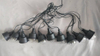 10-Light DJ-Style Atmosphere String Lights with Black Housing + Clear Diamond-Cut Shades - Dynamic Color-Changing LED Party Decor