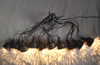 10-Light DJ-Style Atmosphere String Lights with Black Housing + Clear Diamond-Cut Shades - Dynamic Color-Changing LED Party Decor