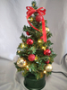Red 35cm rotating mini Christmas tree