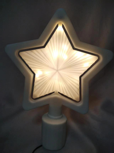 Framed rotating tree top star with automatic rotation